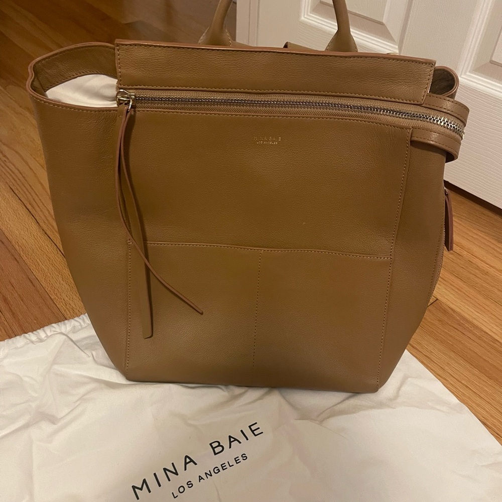 Mina Baie Tan Baby Bag